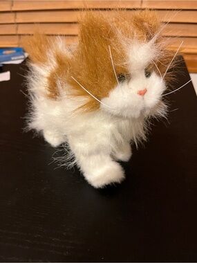 Hasbro FurReal Friends White Orange Kitty Cat Plush 2009 8"